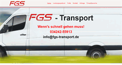 Desktop Screenshot of fgs-transport.de